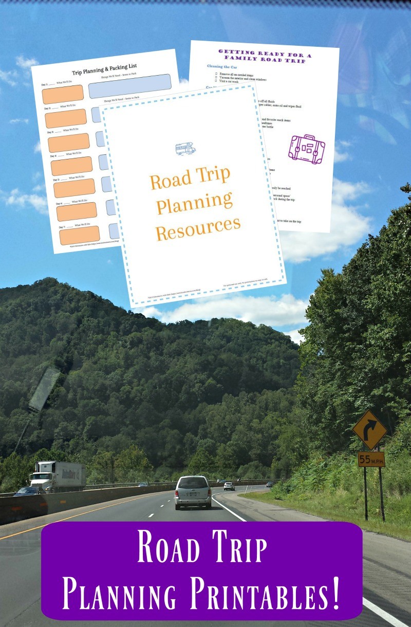 Printable road trip organizer and reward system for long car rides