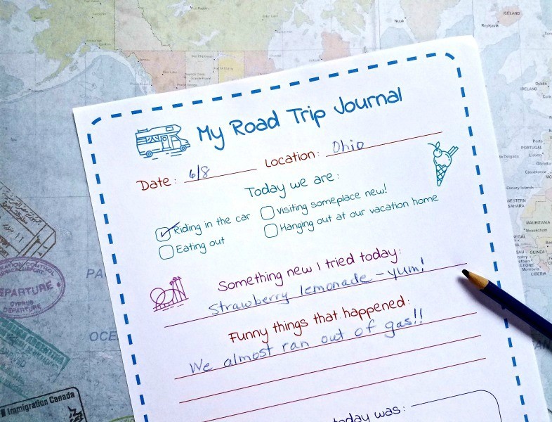 Printable road trip activities and travel games - Ispy, daily travel journal, and more!