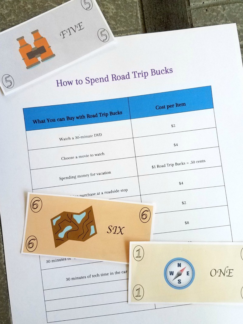 free printable car trip games