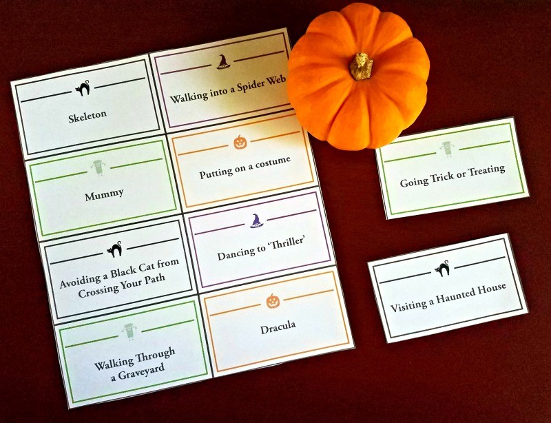 Halloween charades for kids and adults