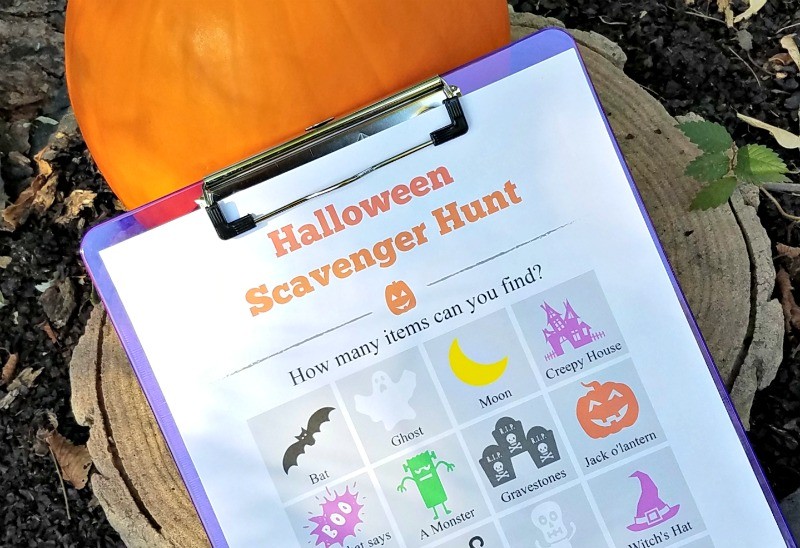 printable halloween scavenger hunt