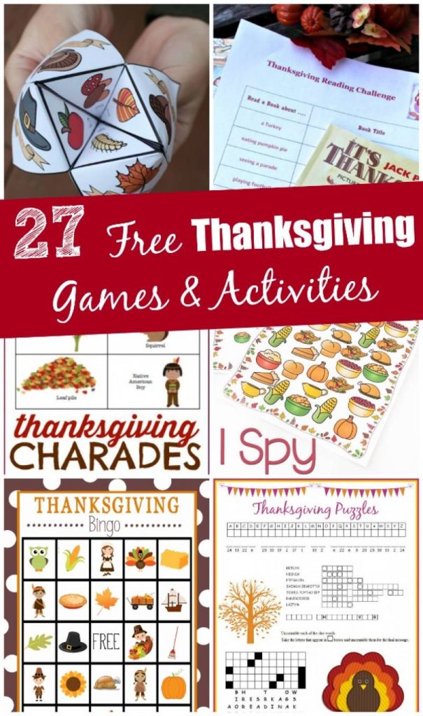 40 Best Thanksgiving Family Games 2022 - Free Thanksgiving Games