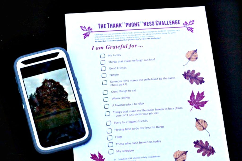 free printable thanksgiving photo scavenger hunt